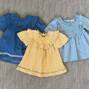 Lot of cute fall designer baby girl dresses size 24 months - 2T